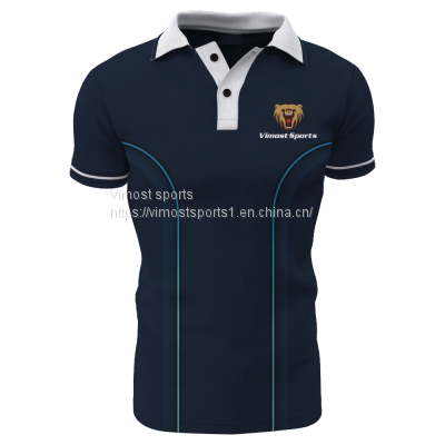 New Style Polo Shirt of White Collar for Men