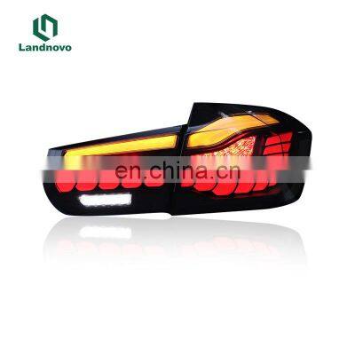 Landnovo modified car reversing parking car rear light for BMW M3 dragon scale led taillight