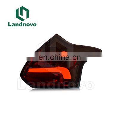 Landnovo hot selling body parts upgrade car new design led taillight For Ford Focus 12-14 Ford car led tail light