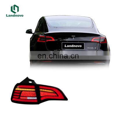 Landnovo body parts upgrade car new design led taillight For Tesla tail light