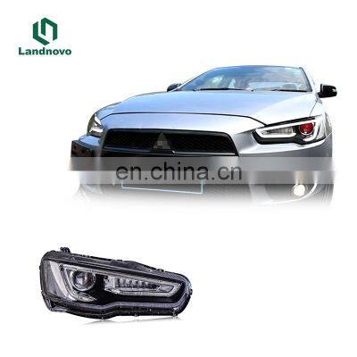 Landnovo hot sell auto led headlight for Mitsubishi LANCER 2009-2013 LED head lamp