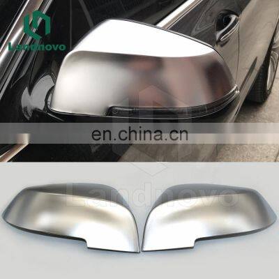 Landnovo Hot Sale Car Mirror Cover Silver plating Rear View Mirror cover For BMW F20 F30 F32 F21 F22 x1 E84 mirror cover
