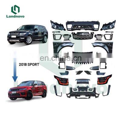 Landnov wholesale price body parts facelift for range rover sport l494 2018-2021 upgrade kit oe svr sport body kit