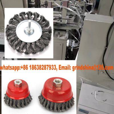 Shank Wire Wheel for Drill Making Machine,Angle grinder wire cup brush Making Machine
