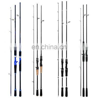 Update High Quality Carbon Lure Rod M MH Power 2 Tips 1.8M/2.1M/2.4M Casting Spinning Fishing Rod 5-20g 15-40g lure weight