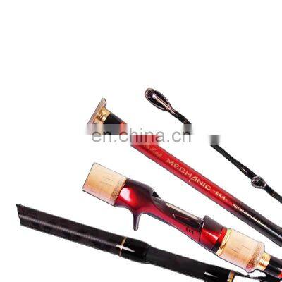 2 section solid or hollow carbon glass fiber fishing surf rod fiberglass