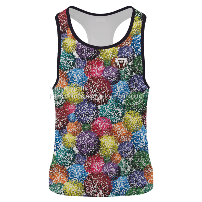2022 Customized Sublimation Singlet of Pommel Pattern