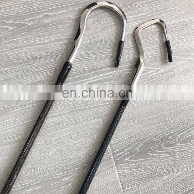 Carbon Fiber 6ft Fishing Gaff Stainless Steel Hook EVA Handle Gaff Pole