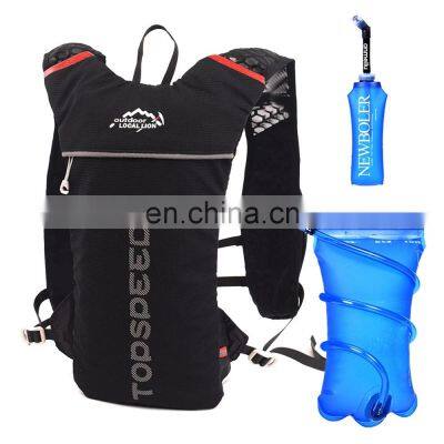 Running Backpack Marathon Running Bike Rucksack bag 500ml Soft Flask Bottle Water Bag Cycling Camping Hiking Climbing Pouch