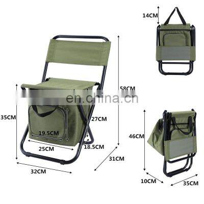 Portable Fishing Chair Folding Cooler Chair Outdoor Picnic Beach Chair Seat