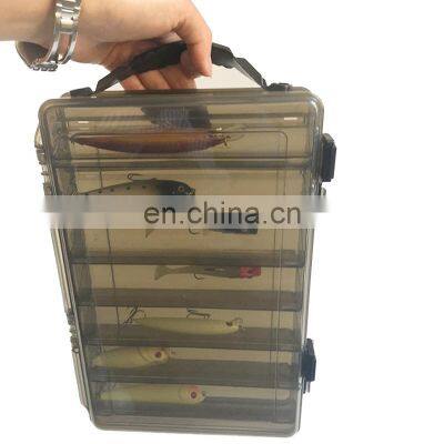 High Quality Large capacity Fishing Tackle Box Double-decker Sub-Bait Box Portable Lure Hook Boxes Storage Double Sided Fishing