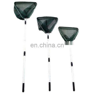 Factory Wholesale Cheap Aluminum Alloy 150cm Retractable Fishing Net Telescoping Foldable Landing Net Pole Folding Landi