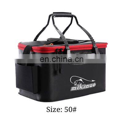 Outdoor Folding EVA Fishing Bag Bucket Camping Hiking Bucket 30/35/40/45/50cmThicken Portable Fishing Bucket Live Fish Bag