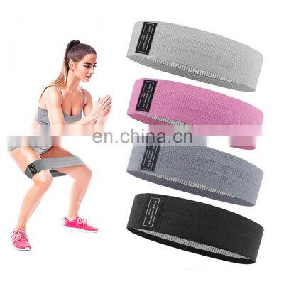 Yoga Booty Bands 3-Piece For Leg Thigh Butt Squat Hip Fitness Resistance Bands Exercise Workout Set Fabric Loop