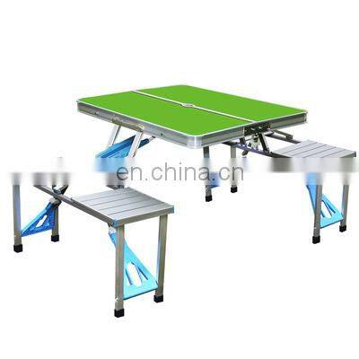 Household Simple Folding Table Outdoor Barbecue Table and Chair Portable Metal Small Dining Table