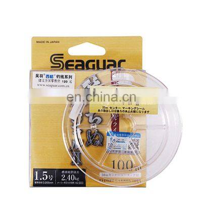 18 seaguar 100m fluorocarbon fishing line bulk deep sea fluorocarbon stretching fishing line