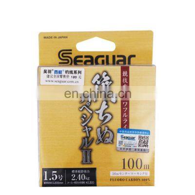 high quality fluorocarbon fishing line Japan 100% 18 seaguar 100m Fluorocarbon Fishing Line