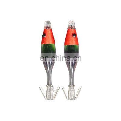 Squid blow tube hook fishing plastic bait fishing trout hard bait lure baits
