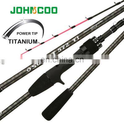JOHNCOO OSCART 170cm Titanium Tip Fast Action Line PE0.3-3# Octopus Fishing Rods
