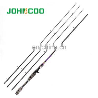 JOHNCOO 2.1m 2.4m Casting 3 Tips ML M MH 7' Carbon Fast Action Lure Spinning Fishing Rods for Fishing