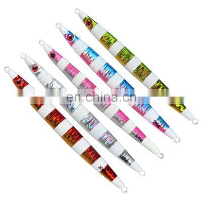 JOHNCOO 100g 150g 200g 250g 300g Fast Fall Jigging Lure 5 Colors Factory Wholesale Metal Jig Fishing Jig Lures