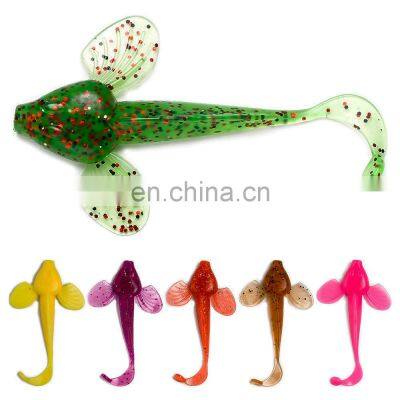 JOHNCOO New Design Capuchin Soft Fish Shaped Tail Lures 8cm 4g Fish Soft Lure