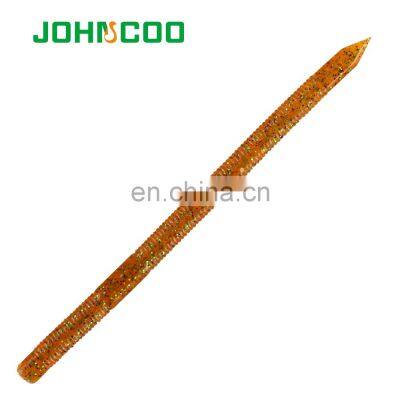 JOHNCOO Wacky Fishing Lures Soft Bait 13cm 4.2g Grub Worms Artificial Bait Swimbait Wobbler Fishing Tackle