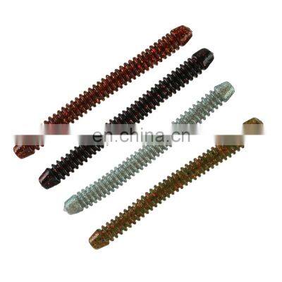 JOHNCOO Soft Lure 10.5cm 6.7g Plastic Maggot Worms Bass Fishing Lure Artificial Bait Wacky Fishing Lures