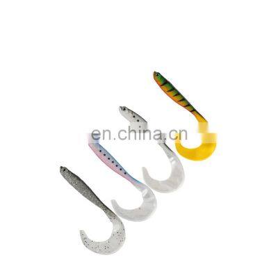 JOHNCOO 12cm 6g Large Soft Fish 4pcs Realistic Plastic Fish Pike Soft Fish Lure