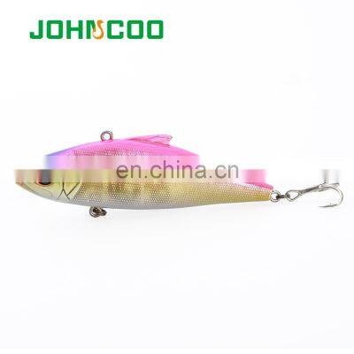 JOHNCOO 80mm 20.5g Sinking VIB Fishing Lure Hard Plastic Artificial VIB Artificial Hard Bass Bait