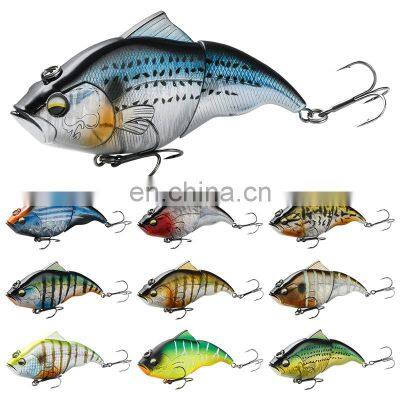 JOHNCOO 115mm Crankbaits Slow Sinking Jointed Hard Bait Artificial VIB Bass Fishing Lures