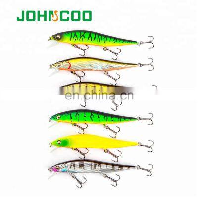 JOHNCOO Professional Fishing Lure 98mm 9.8g Top Water Wobbler Minnow Bass Pike Bait Swimbait