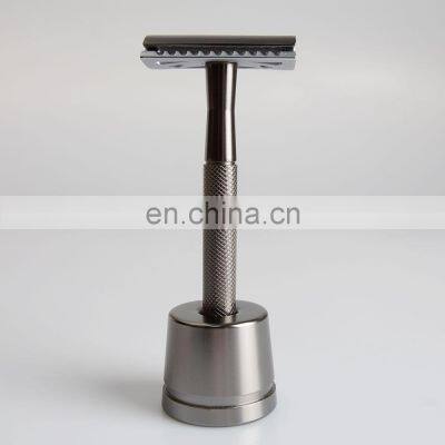 Black Match Sliver Color Safety Razor Facial Razors For Men