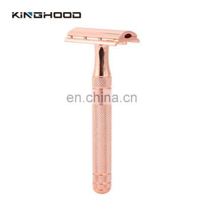 Luxury Set Shaving Kit Gift Gun Metal Straight Safety Razor Rasier for Men