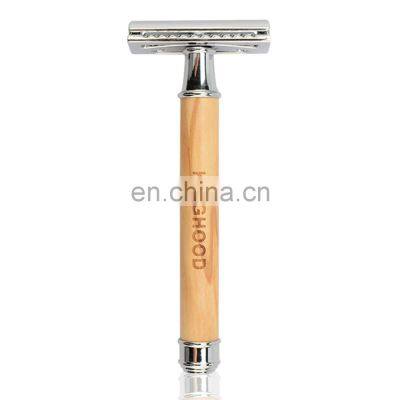OEM Classic Best Razor Brand Womens Use Biodegradable Olive Wood Safety Razor