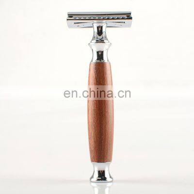 New Brand Metal Handle Bamboo Wood Safety Barber Razor