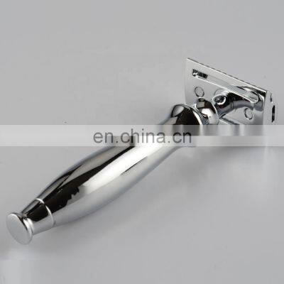Men facial cleaning high quality chrome plated metal double edge blades shaving safety razor
