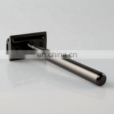 Hot selling mens black color stainless steel metal eo-friendly barber straight double edge blades shaving safety razor
