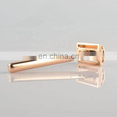 Custom Womens Gold Plated Body Cleaning Double Edge Blades Safety Shaving Razor Twin Blade Personal Care &gift Customized