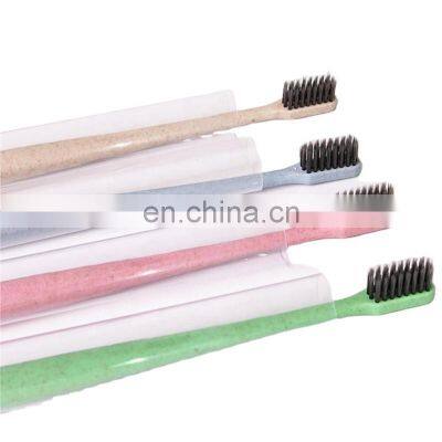 Wheat Straw Biodegradable Plastic Natural Hard Bristle Toothbrush