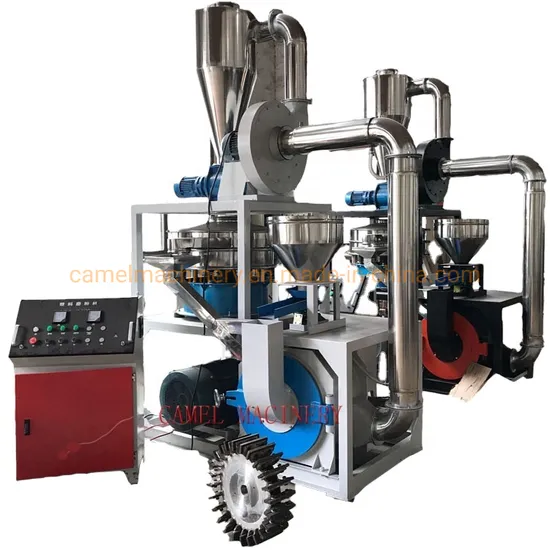 Plastic PVC Pet LLDPE Pulverizer Machine for Powder Grinding with PVC Window Door Profile Cable Trunking