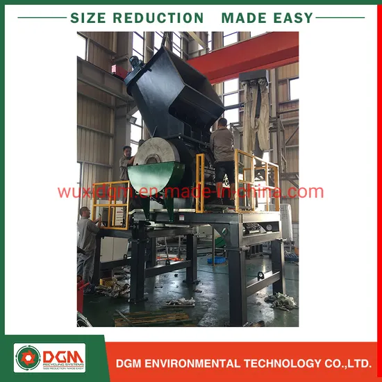 Single Shaft Plastic Recycling Machine Washing Line Crusher Shredder Granulator Grinder