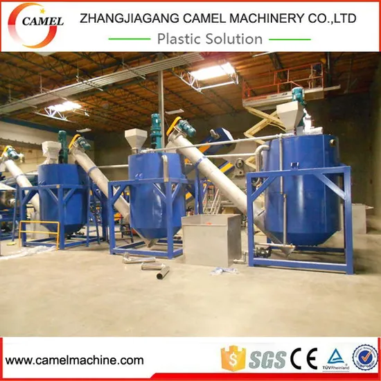 Pet Bottle Flakes Recycling Washing Line