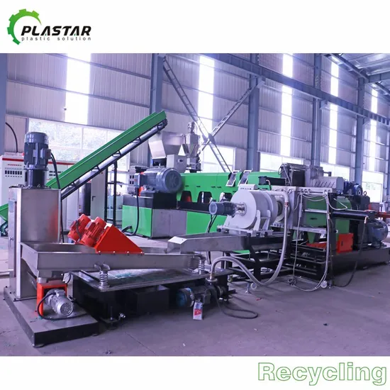 Waste Plastic PE PP Battery Cases/Nylon Fabric Pelletizing Production Line
