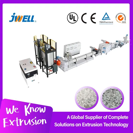 Jwell Economical Pet Single Screw Granulator for Plastic Recycling Pet Bottle Flakes