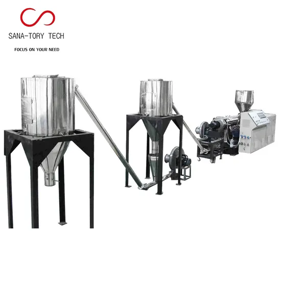 Pellets Machine for PVC with Powder Plastic Extruders