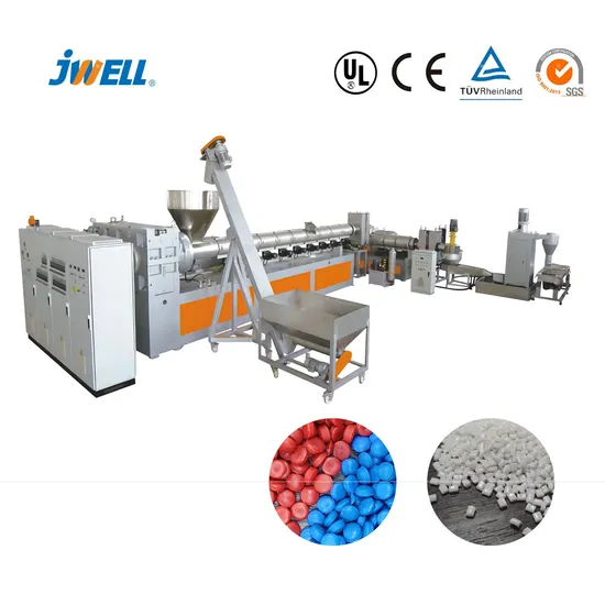 Jwell Plastic Waste Pet/HDPE/LDPE/PP/PE Bottles Recycling Pelletizing Granulating Machine