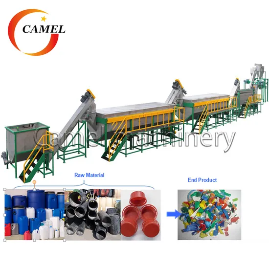 300kg/H Plastic PP PE Pet Recycling Washing Machine