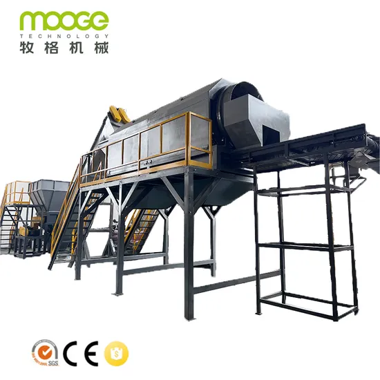 High Capacity Pet Bottles Recycling Washing Machine With Eddy Current Sorting Equipment
