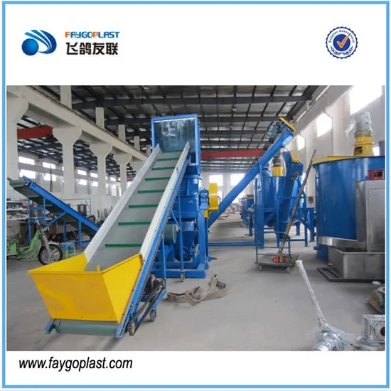 High Capacity Plastic Pet Bottle Flakes Chips Recycling Crushing Washing Line